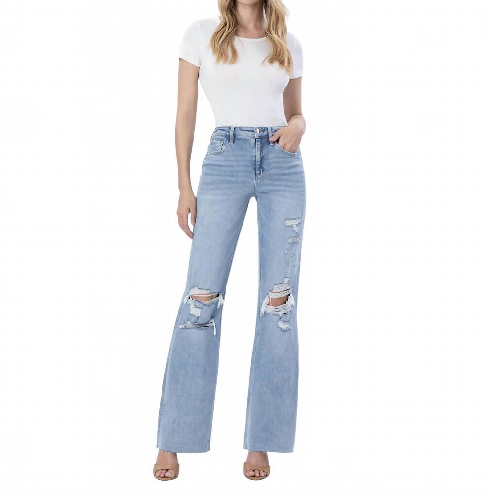 NEW LOVERVET 90's vintage super high rise flare jeans in jet lag